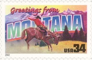 Greetings from Montana, Horse (Equus ferus caballus)