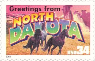 Greetings from North Dakota, Horse (Equus ferus caballus)