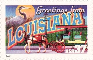 Greetings from Louisiana, Horse, Tricolored Heron