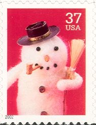 Snowman with pipe
