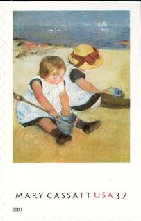 Children Playing on the Beach, by Mary Cassatt