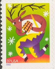 Reindeer with Pan Pipes