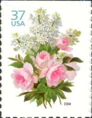 White Lilacs & Pink Roses