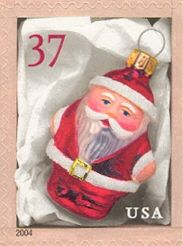 Red Santa Ornaments