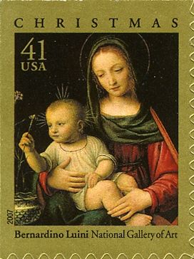 Christmas, Madonna of the Carnation, B. Luini