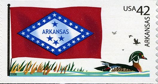 Arkansas flag, Wood Duck (Aix sponsa)