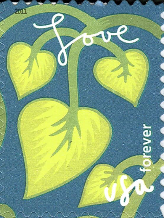 Love:Green Vine Leaves