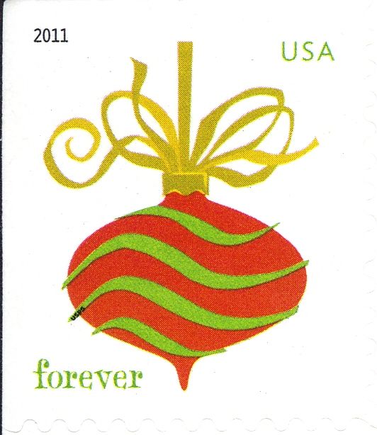 Holiday Baubles:Red wavy