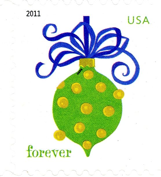 Holiday Baubles:Green spot