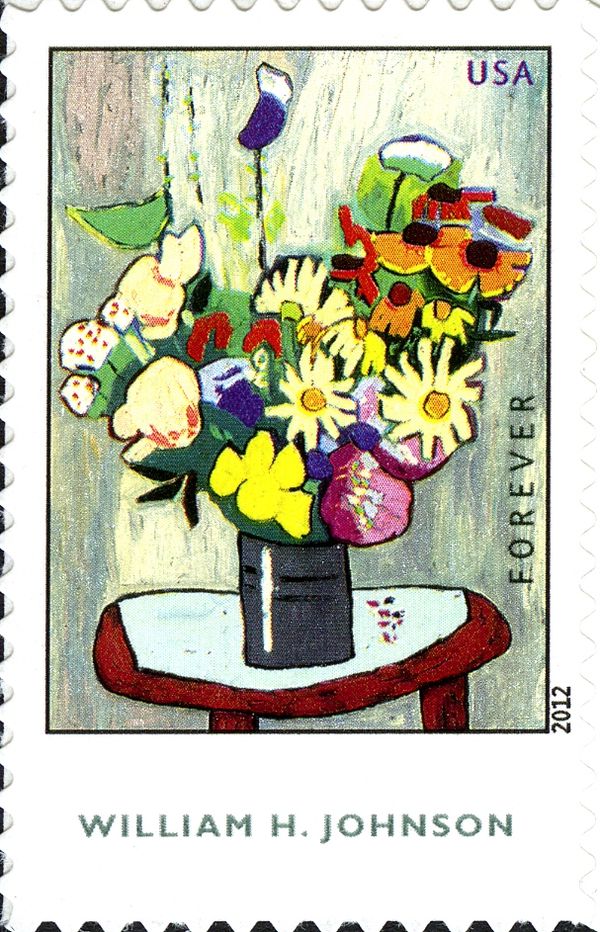 William H. Johnson - "Flowers"