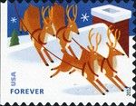 Reindeer over roof