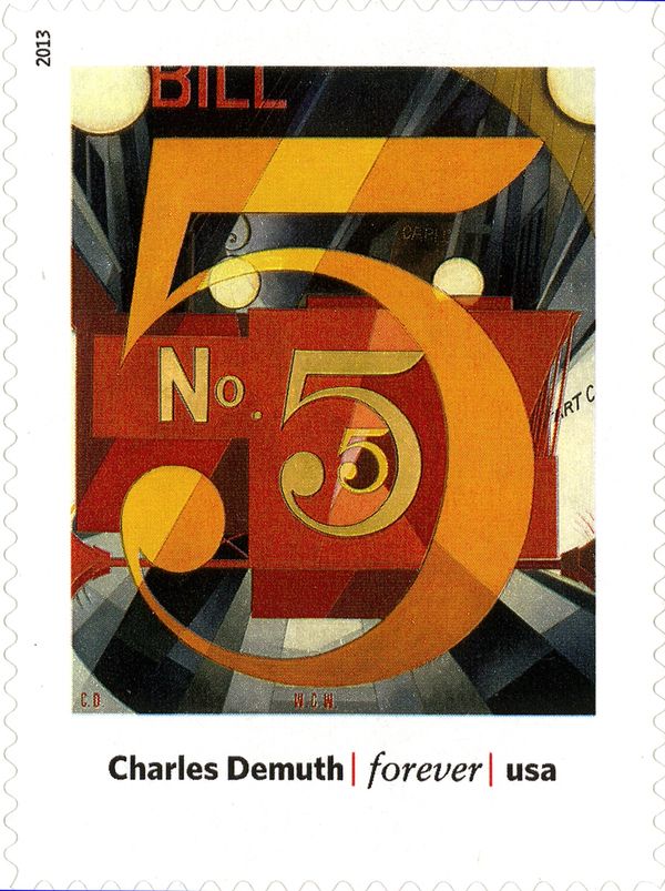 Charles Demuth - I Saw the Figure 5 in Gold (1928)