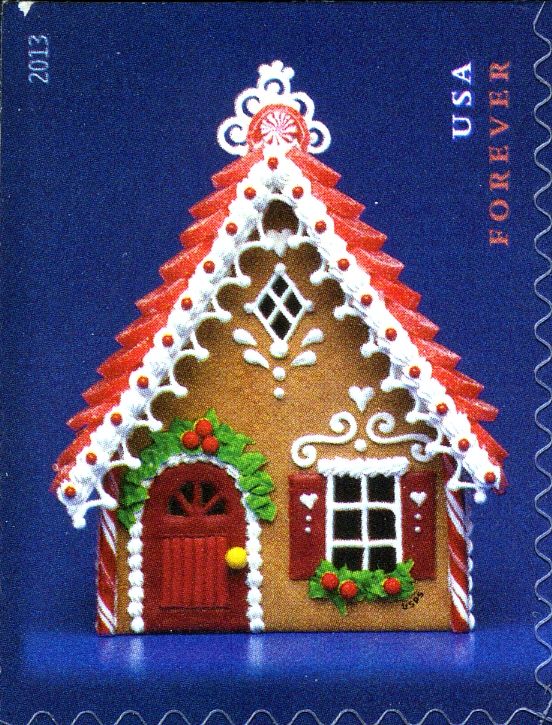 Gingerbread Houses: Red door