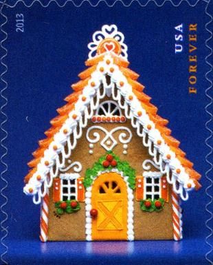 Gingerbread house - orange door