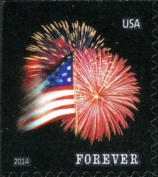 Star-Spangled Banner: Flag and Fireworks