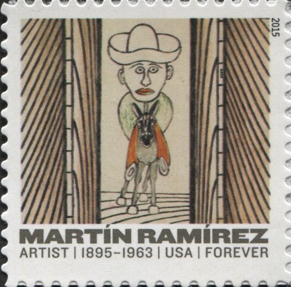 Martin Ramirez: Man on horse