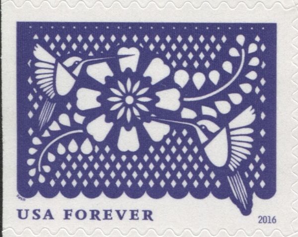 Celebrations: Purple with hummingbirds