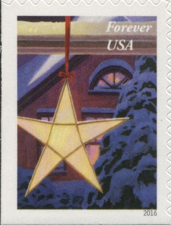 Holiday Window Views: Star and Tree