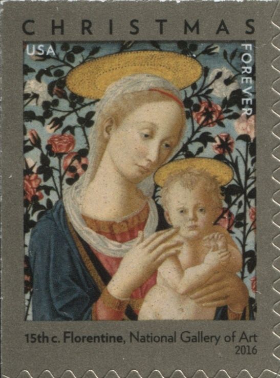 Florentine Madonna and Child Stamp