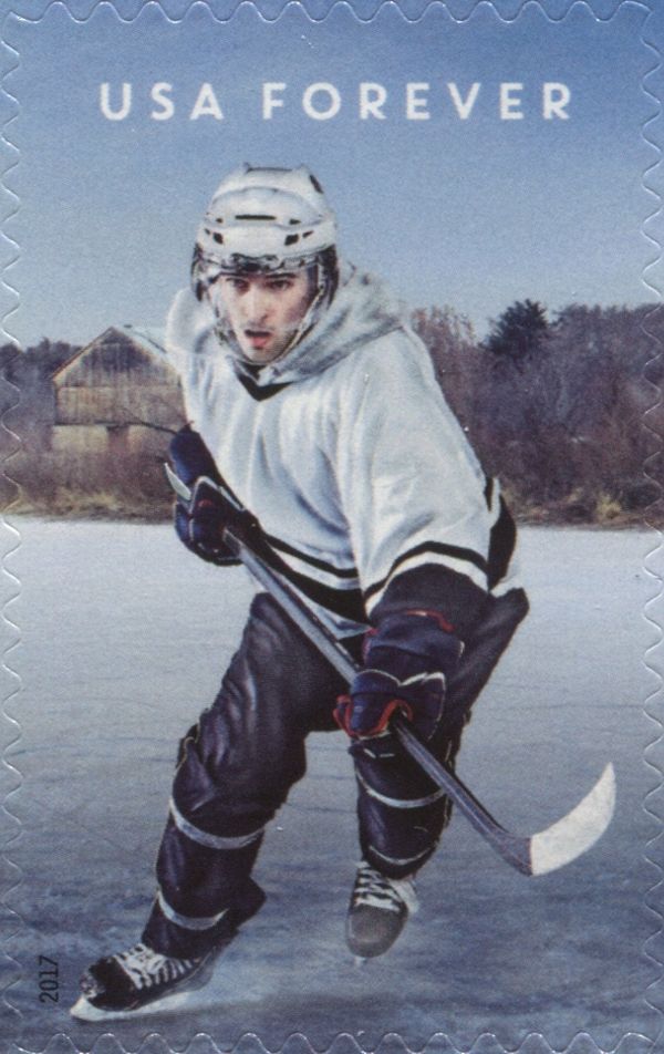 Hockey Play with gear and helmet