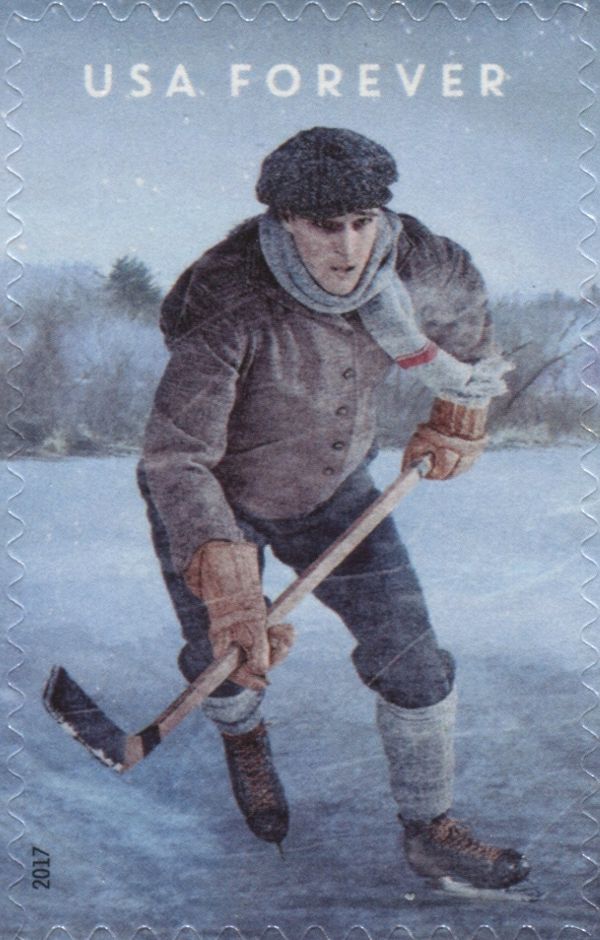 Hockey Play with hat and scarf