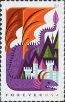 Purple Dragon and Castle