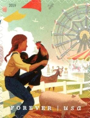 Child with Rooster and Ferris Wheel