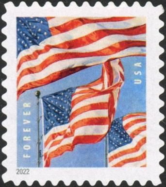 Flag Of USA (Pane Stamp)