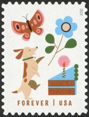 Butterfly, Dog, Flower, Cake