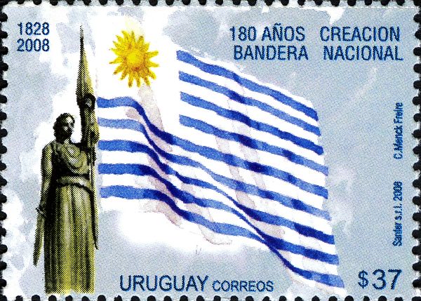 Statue with Flag