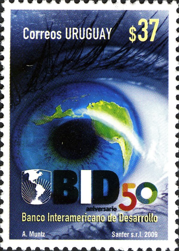 Eye with map of Suth America, BID Emblem