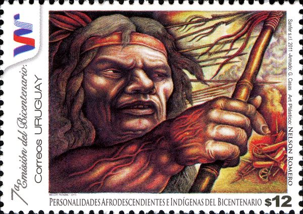 Indigenous Man with stick