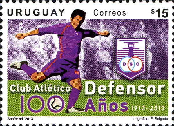 Football Player and Club Emblem