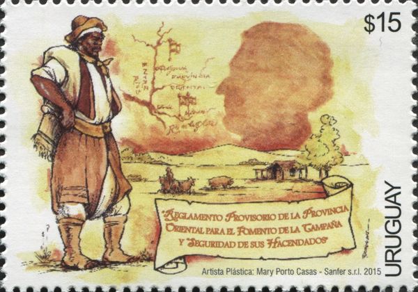 Gaucho, Map and General Artigas
