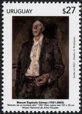 "Portrait of a tall man", Manuel Espínola Gómez