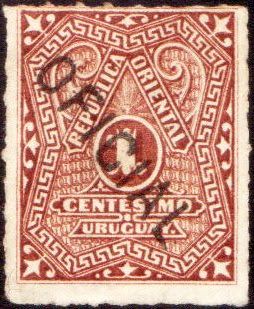 Numeral overprinted