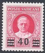 Effigy of Pope Pius XI surcharged