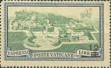 View of the Vatican surcharged