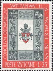Arms of Pope John XXIII and Symbols of Evangelists