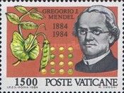 Portrait of G.J.Mendel and Peas