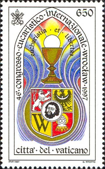 Chalice, Consecrated Wafer and Coat of Arms Wroclaw