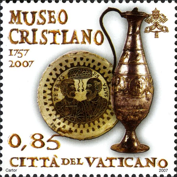 Gold Glass with St. Peter and St. Paul, Silver Jug