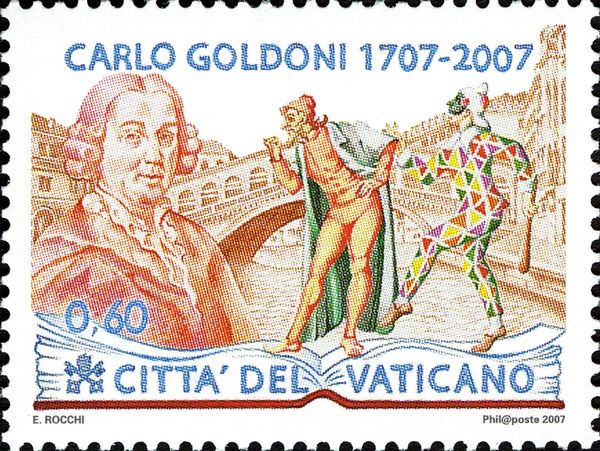 Carlo Goldoni and Venice Masks