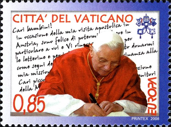 Benedict XVI, who writes a letter