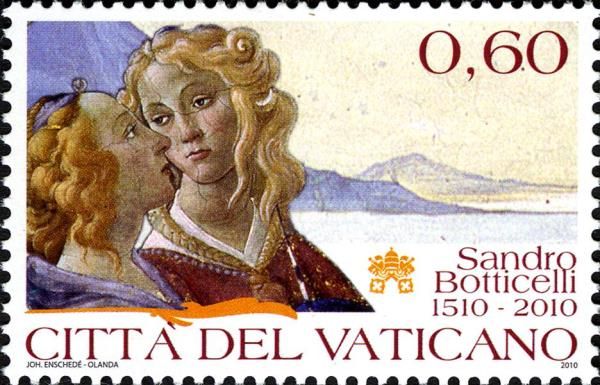 Women's faces,detail of "The Temptation of Christ", painted