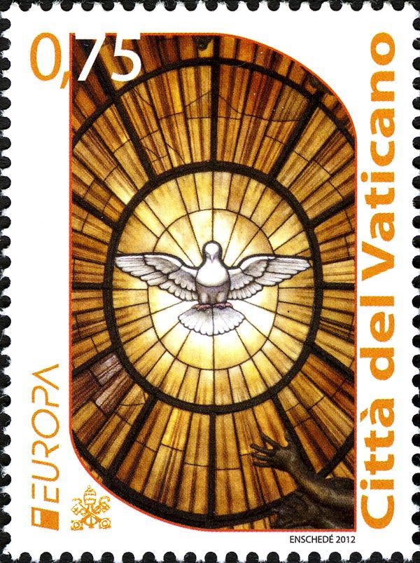 Glass with Dove