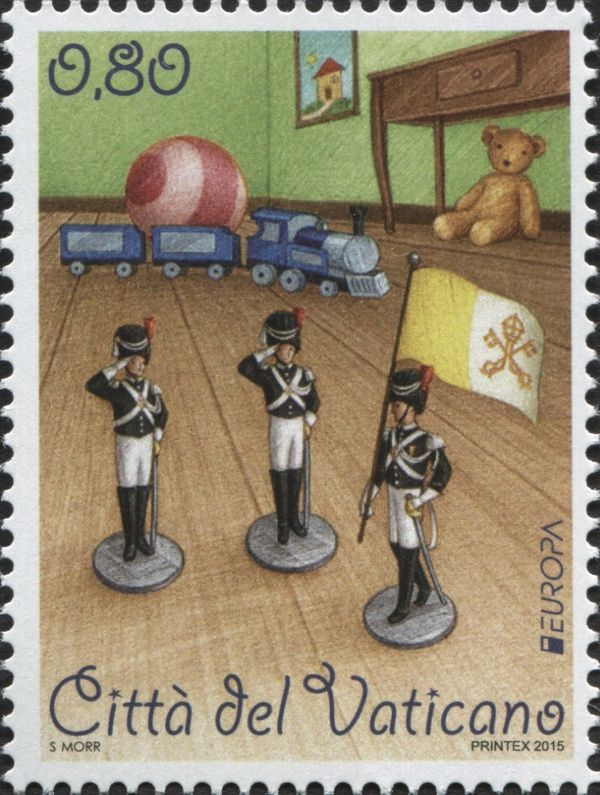 Tin soldiers of papal gendarmes