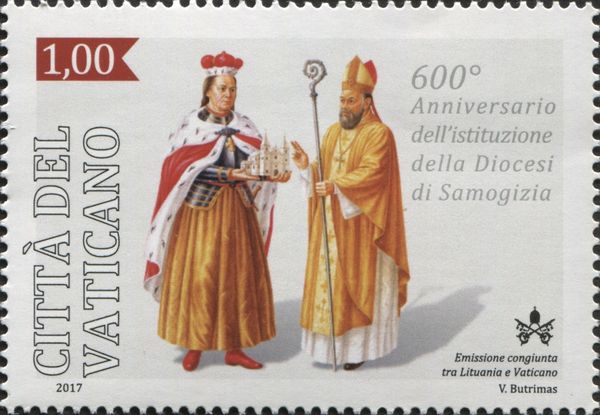 Lithuanian Grand Duke Vytautas and Motiejus (first bishop)