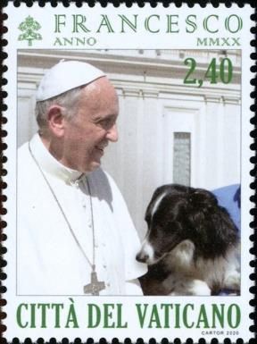 Pope Francis with Dog