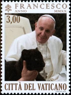 Pope Francis with Black Panther Cub